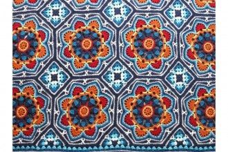 Janie Crow Crochet Persian Tiles Blanket in Life DK