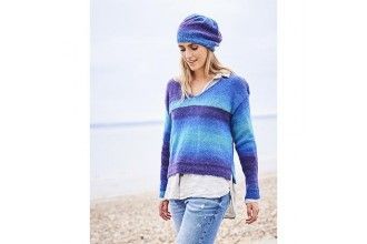 9596 Stylecraft Ladies Sweater, Beret and Snood in Dream Catcher DK 