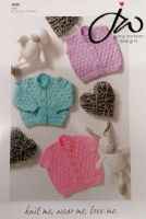 JW5035 Jenny Watson Designs Babies Cardigan and Waistcoat, 12-20” in 4Ply