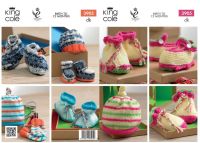 KC3905 King Cole Babies Hats, Mittens and Bootees, Birth-1yr in DK